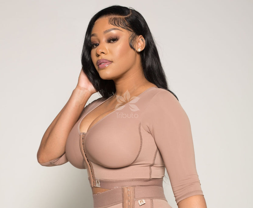 Custom Surgical Bra Thick Straps (Sleeves Option) 4504