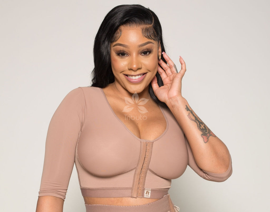 Custom Surgical Bra Thick Straps (Sleeves Option) 4504