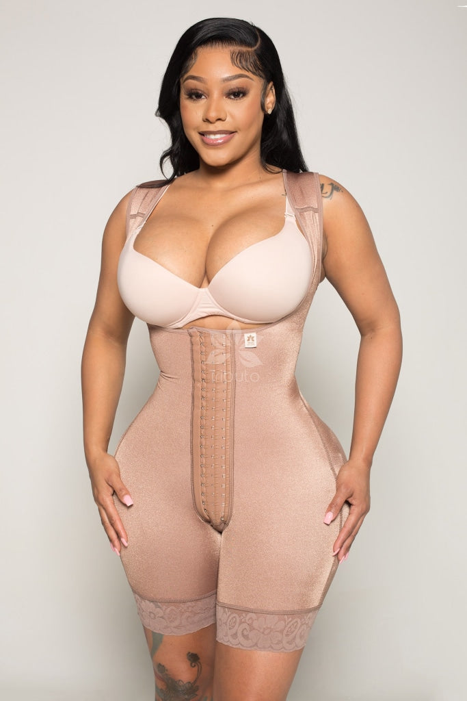 Serena Faja 2004 Tick Straps (Sleeves Option) - Full Back Custom Colombian Faja (No Rods) Golden